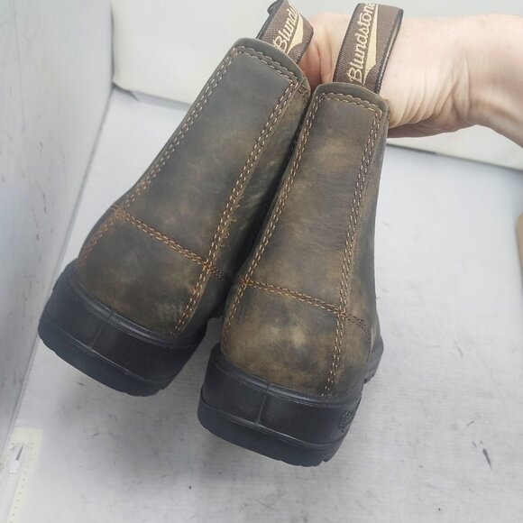 Blundstone MENS Chelsea Rustic Brown Boot - Picture 7 of 9